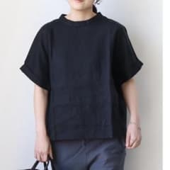美品】日本製 NATURAL LAUNDRY リネンドルマンプルオーバー 黒 - メルカリ