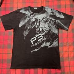 ペルソナ3 タナトス 大判プリント Tシャツ P3 アニメ ゲーム古着のサムネイル