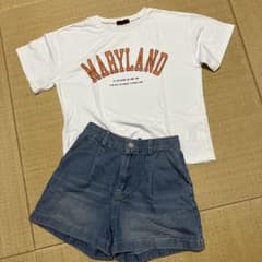 ラブトキのTシャツ デニムショートパンツ セットのサムネイル