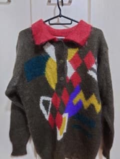 激レア！ 60s モヘア ニット グリーン ポロ - メルカリ