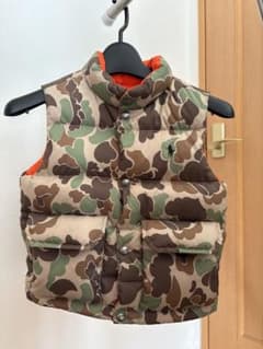 POLOラルフローレン リバーシブル キッズダウンベスト 迷彩カモフラ柄　110のサムネイル