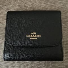 COACH ブラック 三つ折り財布のサムネイル