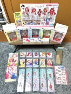 5等分の花嫁　21点コンプリート　ラストワン賞付き　店内POP有り　おまけ付きのサムネイル