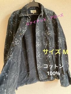 ユナイテッドアローズ　LIFE IS FREEDOM 長袖シャツ 総柄 サイズMのサムネイル