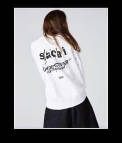 Undercover sacai トレーナー スウェットプルオーバー 白のサムネイル
