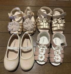 女の子 キッズ靴 4足まとめ売り 14cm 15cmのサムネイル