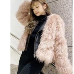 GYDA☆レイヤードエコファーライダースジャケットのサムネイル