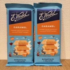 激レア！ウェデル 超濃厚 キャラメルホワイトチョコレート お試し2枚