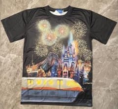 未使用品】東京ディズニーリゾート TDR 夜景 Tシャツ 花火 シンデレラ