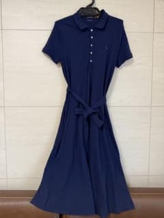 ラルフローレン　ネイビー ポロドレス ロングワンピース 半袖のサムネイル