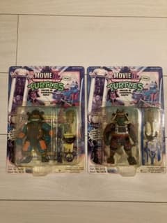 [90’sプレイメイツ未開封] 映画タートルズ3 フィギュア2体セットのサムネイル