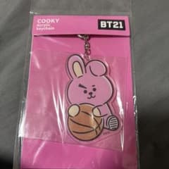 BTS BT21 cooky 쿠키 아크릴 키 매력 열쇠 고리 국