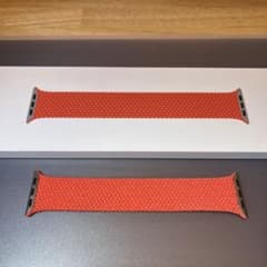 Apple Watch ブレイデッドソロループ  エレクトリックオレンジ 純正のサムネイル