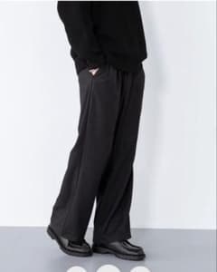 SADE サイドスナップ グレー ウール バスケットボールパンツ
