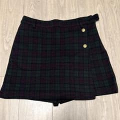BEAMSGOLFビームスゴルフ ラップキュロット グリーン　チェック　パンツ