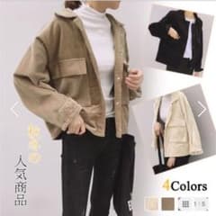 ショート丈コーデュロイジャケットのサムネイル
