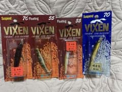 VIXEN ルアーセット 70mm 55mm フローティング サスペンド　純金箔のサムネイル