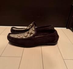 【COACH】 【28.5】 【イタリア製】ドライビングシューズ本革スエードのサムネイル