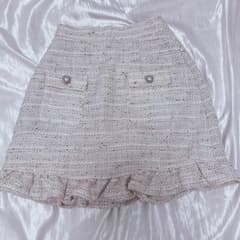 Ank Rouge ツイード ミニスカート フリル ハートボタンのサムネイル