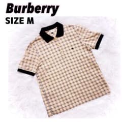 ゆ*ゆ様 希少✨良好✨バーバリー　金ボタン　ノバチェック　刺繍ロゴ　ポロシャツワ ゆ*ゆ様 希少✨良好✨バーバリー 金ボタン ノバチェック 刺繍