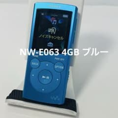 SONY ウォークマン EW-E063 ブルー￼ 動作確認済み SONY WALKMAN NW-E063 4GB ブルー - メルカリ
