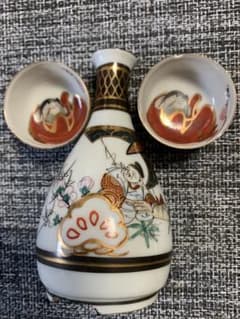 九谷焼 お猪口(歩三六除隊記念)・徳利セットのサムネイル