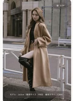 完売品 Darichダーリッチ ダブルロングチェスターコート キャメル