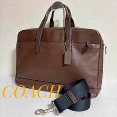 極美品】COACH メンズ 2wayビジネスバッグ ヘリテージ 黒 | Japonya