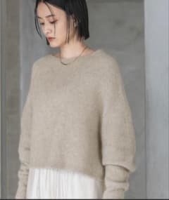 Thumbnail of 【A part by】CNラクーンコンボートネックプルオーバーニット