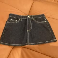 デニムミニスカート ホワイトステッチのサムネイル