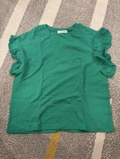 FREAK'S STORE フリル袖 Tシャツ グリーンのサムネイル