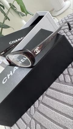 CHANELシャネル3186 伊達メガネ 眼鏡フレーム べっ甲CCロゴ ボルドー