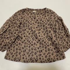 ♡【新品】テータテート ヒョウ柄 レオパード 裏毛 トレーナー 95cm♡のサムネイル