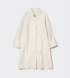 UNIQLO ステンカラーコート　natural ホワイトのサムネイル