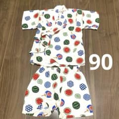 Thumbnail of くろわっさんすべべ　スイカ　祭　うちわ　甚平　90 綿100