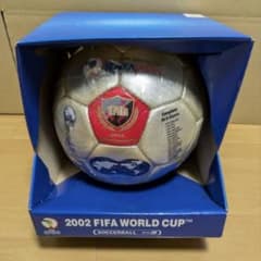 未使用】2002 FIFAワールドカップ 日韓大会 記念サッカーボール 箱付き