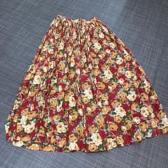 花柄 ロングスカートのサムネイル