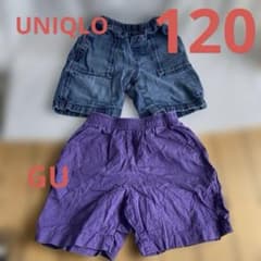 Denim top and purple shorts (2-piece set)