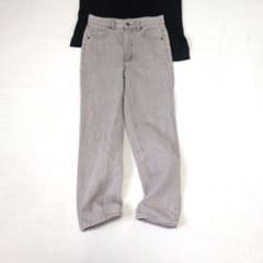 [GU] High-waisted straight jeans 'M' casual denim pants