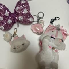 ディズニー キーホルダーぬいぐるみ リボン 4点のサムネイル