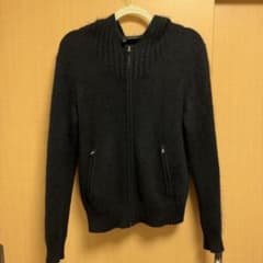 The Kooples フーデッドニット ジップアップ ブラック Sのサムネイル