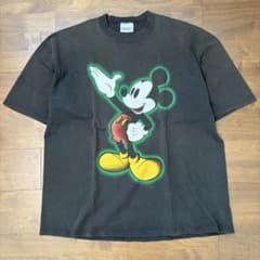 Disney vintage ヴィンテージ フェード ミッキーマウス Tシャツ