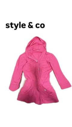 Style & Co Sport 00s平成グランジピンク パーカーのサムネイル