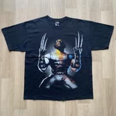 00s ウルヴァリン Tシャツ marvel メンズ XL ブラック 大判のサムネイル