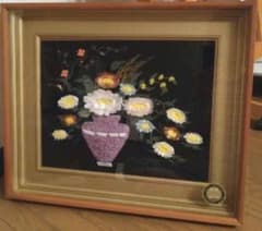 貴石画・天然石画・宝石画・レトロ・インテリア・アンティーク・額縁