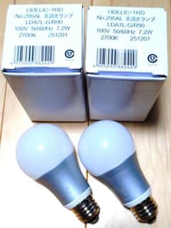 미사용 제품 ODELIC LED 전구 LDA7L-G/R90 295AL 2개