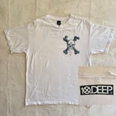希少✨10-DEEP スカルグラフィック Tシャツ y2k グランジ ストリート