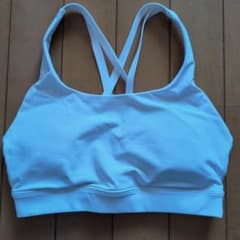 Lululemon White Crossback Bra Top, Size 4