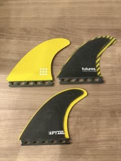 サーフボードフィン 3枚セット イエロー/ブラック パイゼル Lサイズ サーフボードフィン 3枚セット イエロー/ブラック パイゼル - メルカリ