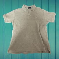 FRED PERRY ポロシャツ グレー archive y2k - メルカリ